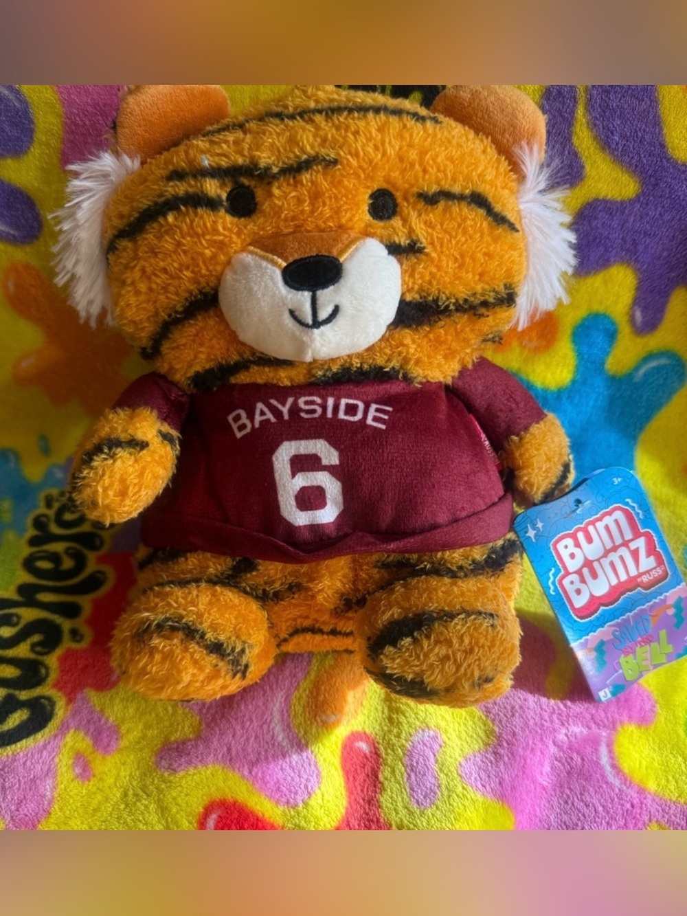 BNWT 7.5” Saved by the Bell Bum Bum: Bayside Tiger Quick Ship